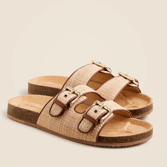 J. Crew Other - J.Crew Crewcuts Girls' Colbie Wide-Strap Natural Raffia Sandals—K12